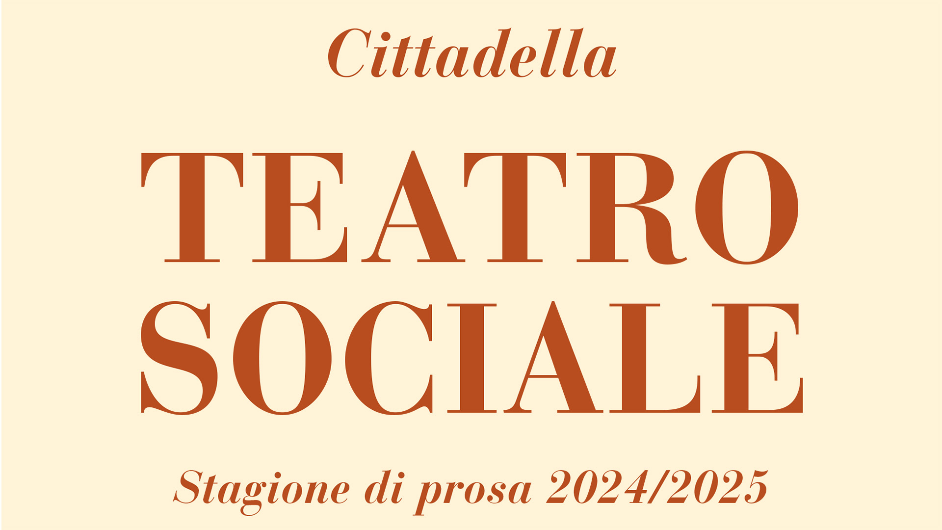 Cittadella: scopri la nuova stagione teatrale 24/25 del Teatro Sociale